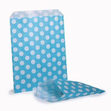 50x Polka Dot Candy Paper Wedding Favour Bags - ZYBUX